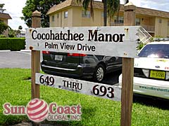 Cocohatchee Manor Signage